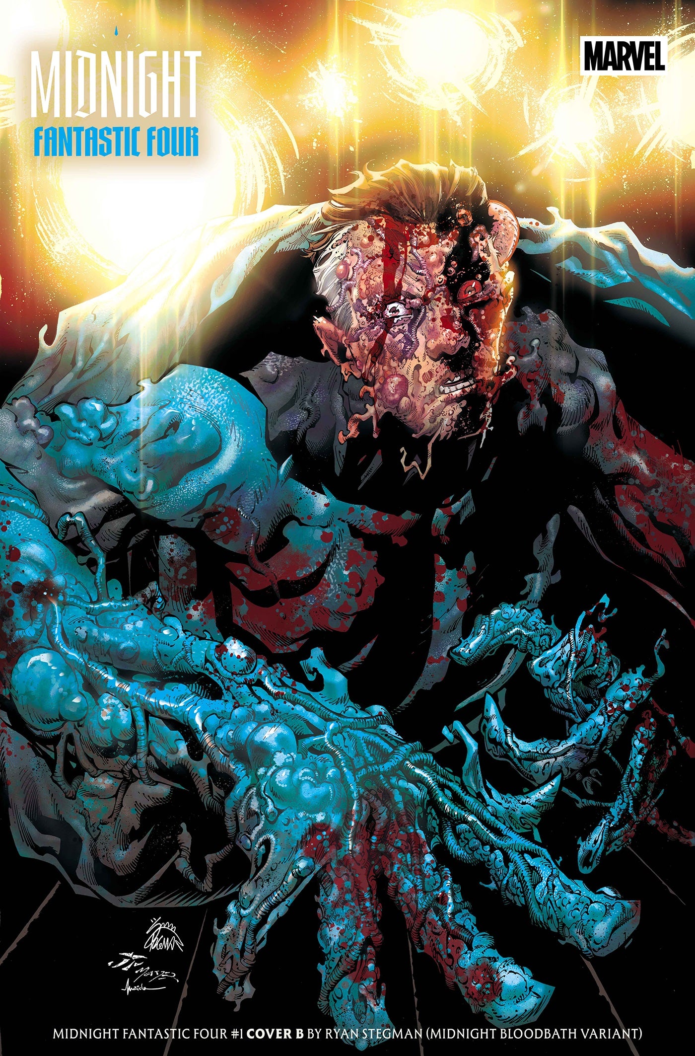 MIDNIGHT FANTASTIC FOUR #1 CVR B (RYAN STEGMAN MIDNIGHT BLOODBATH VARIANT)