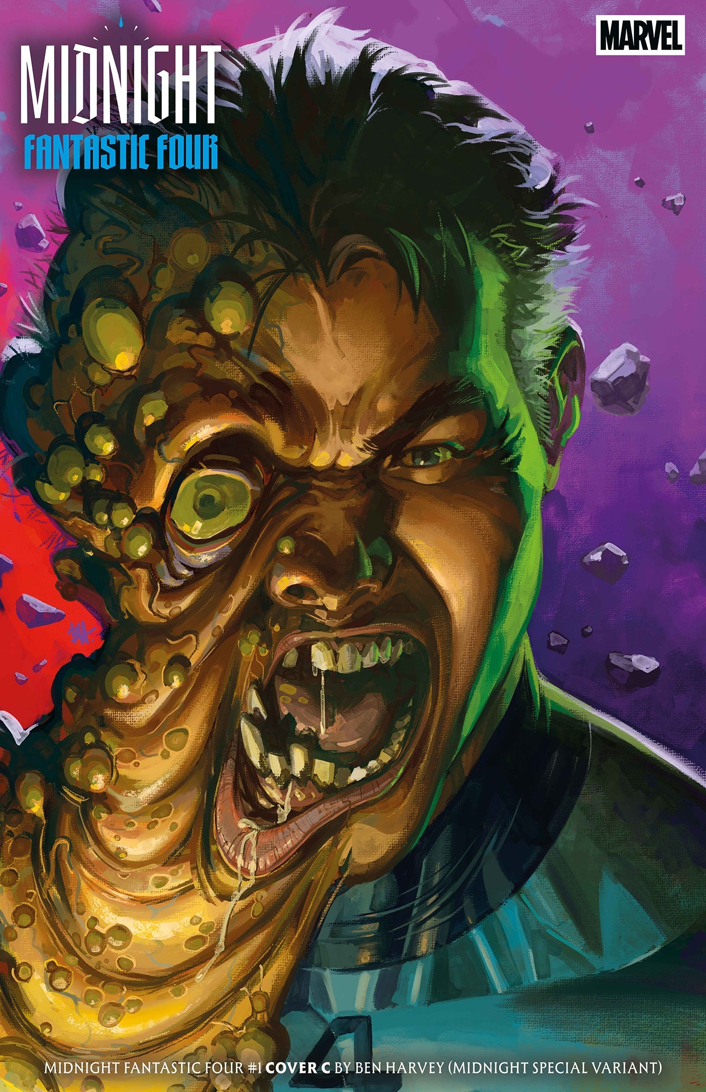 MIDNIGHT FANTASTIC FOUR #1 CVR C BEN HARVEY MIDNIGHT SPECIAL VARIANT