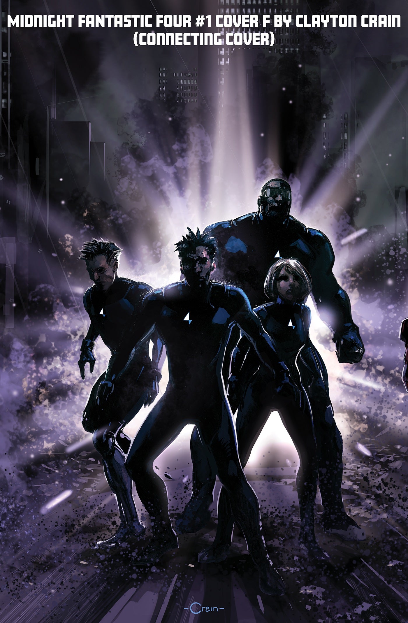 MIDNIGHT FANTASTIC FOUR #1 CVR F (CLAYTON CRAIN 3-PART CONNECTING VARIANT)