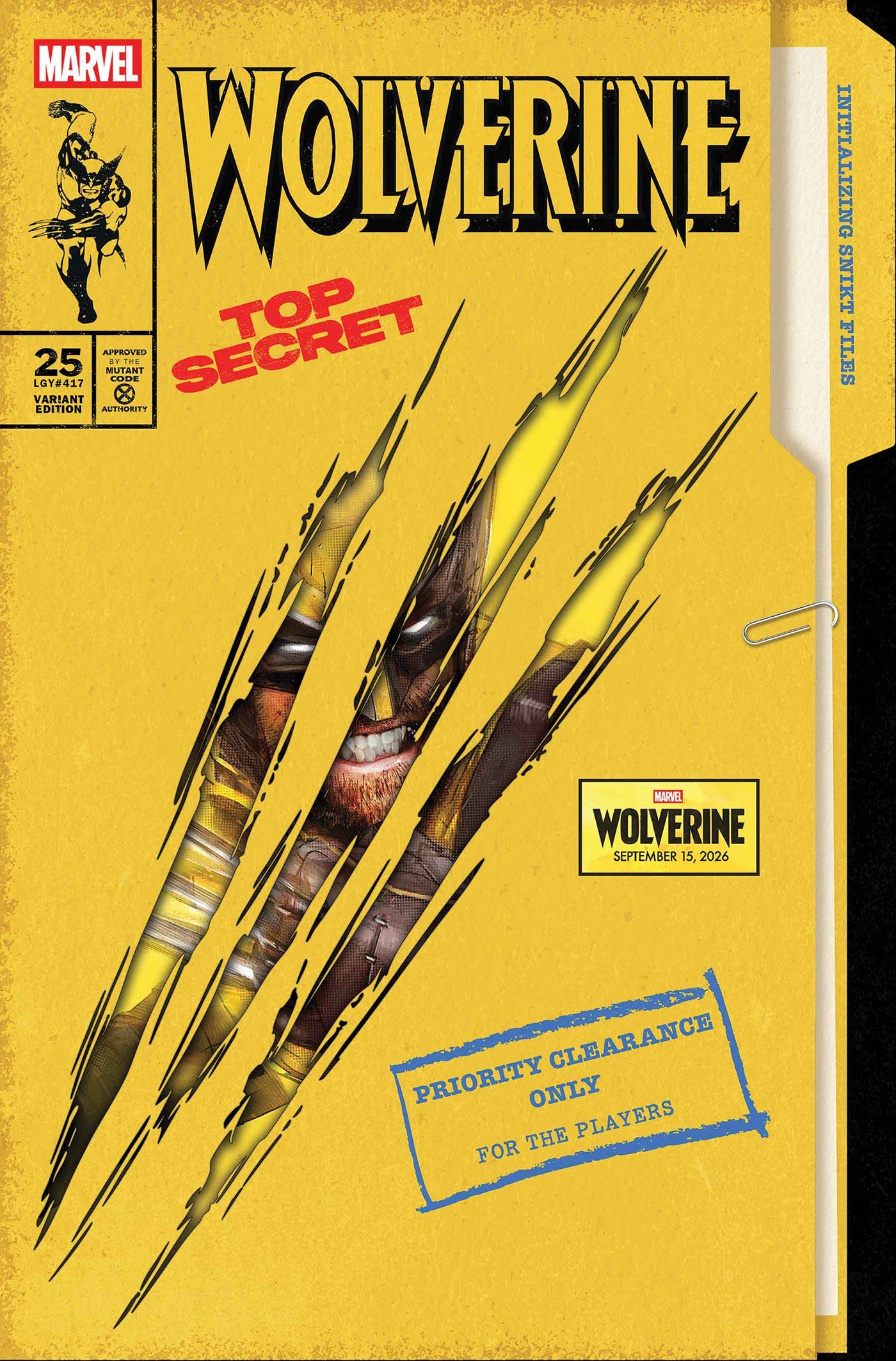 WOLVERINE #25 JOCK MARVEL GAMES VARIANT